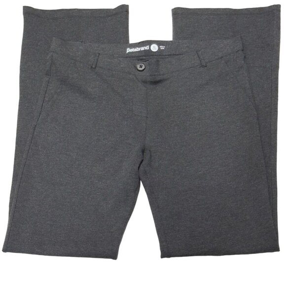 BETABRAND Women's Pants Gray Dress YOGA Activewear Stretch Size XL Long - Picture 1 of 6